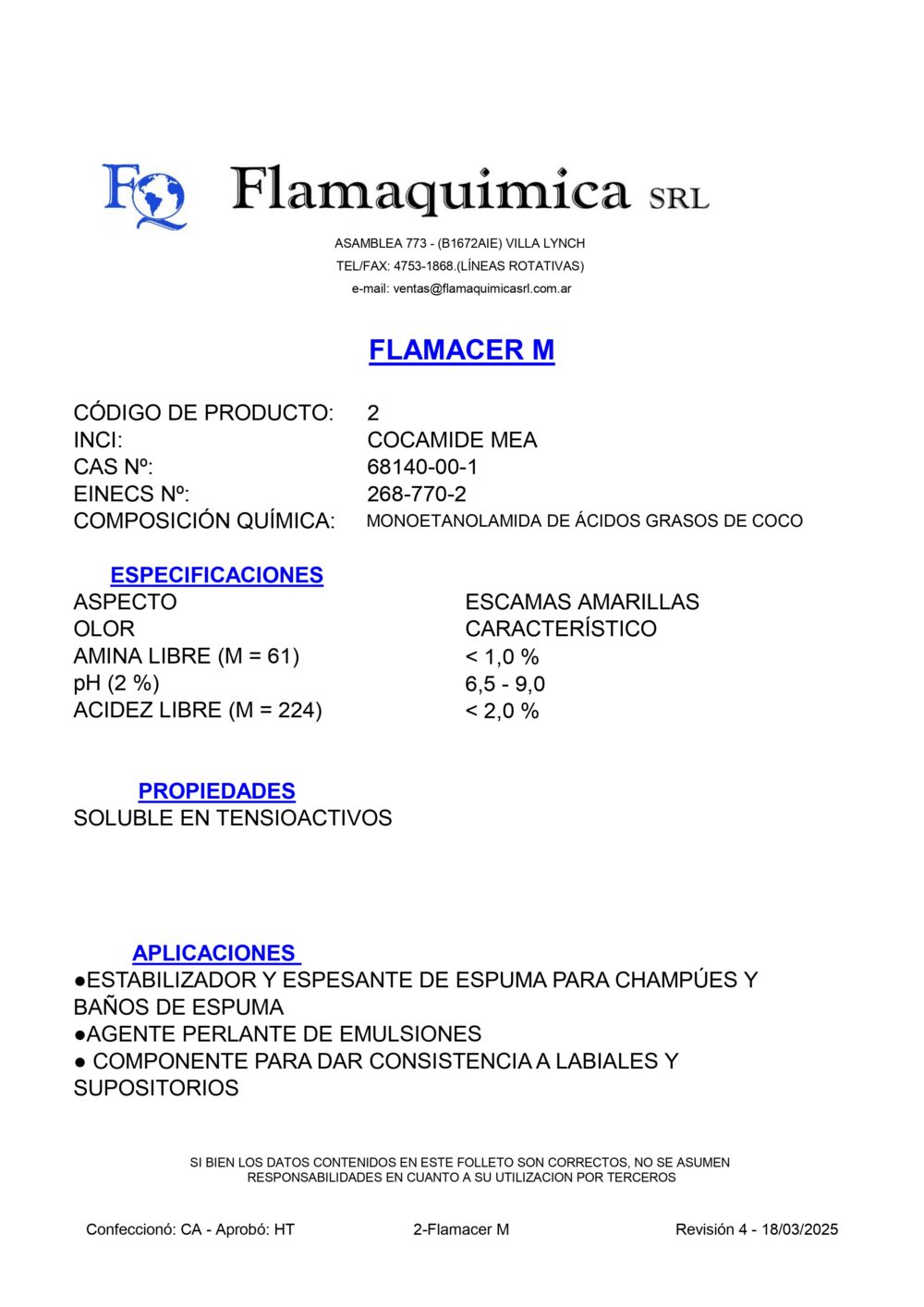 FLAMACER M