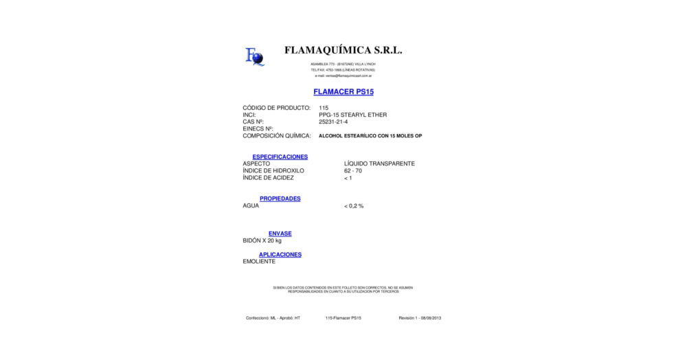 FLAMACER PS 15
