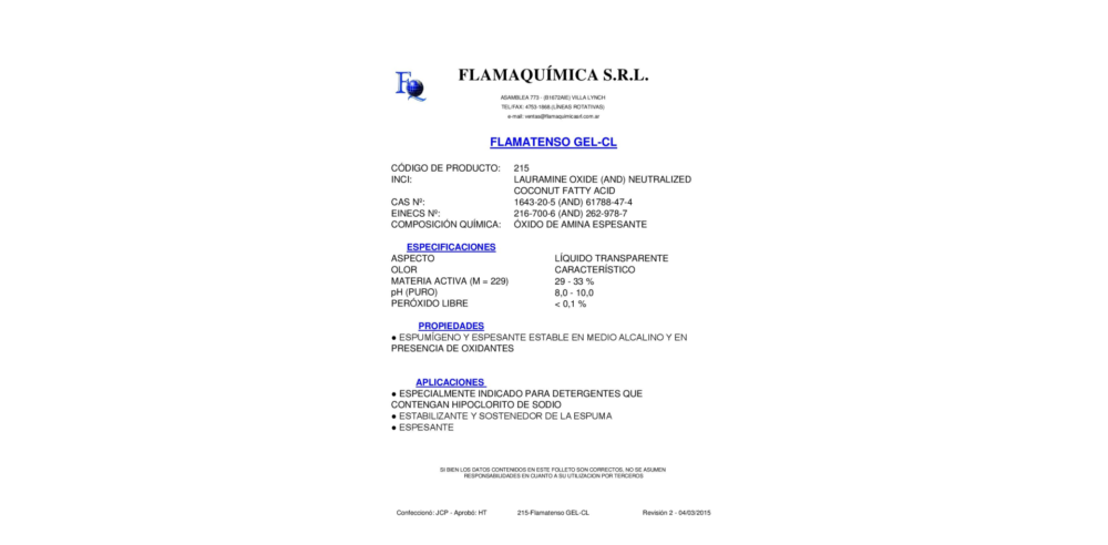 FLAMATENSO GEL-CL