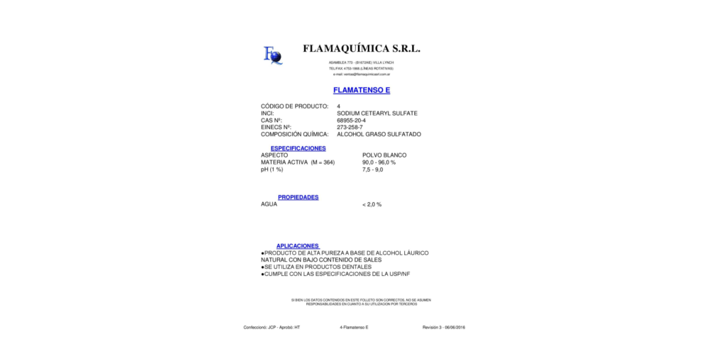 FLAMATENSO E