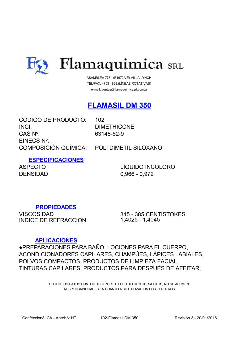 FLAMASIL DM 350