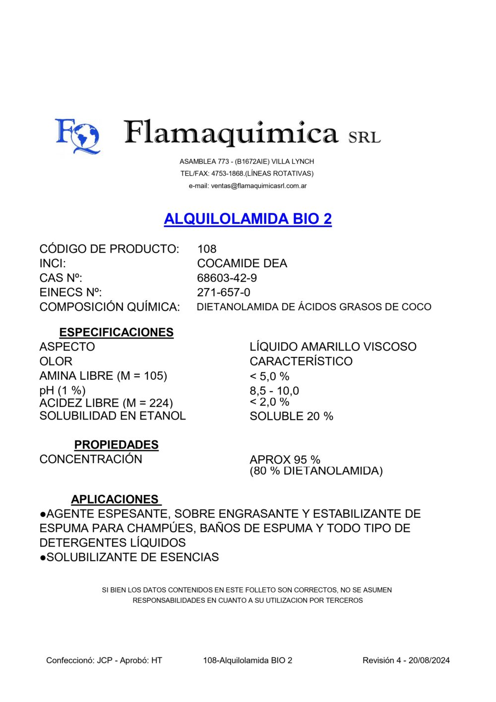 ALQUILOLAMIDA BIO 2