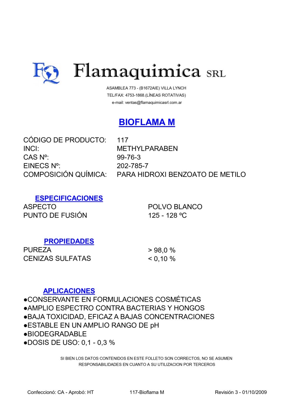 BIOFLAMA M
