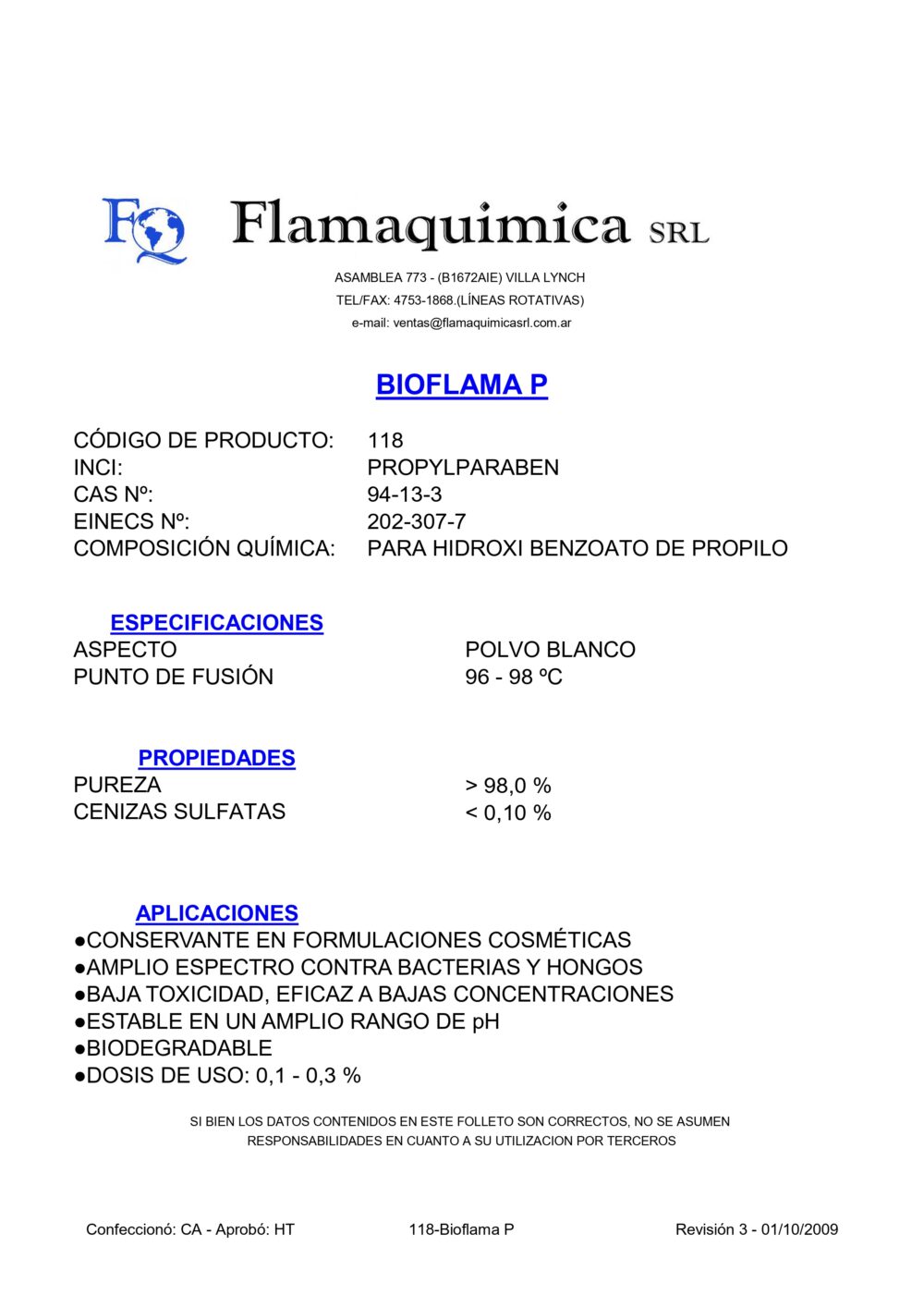 BIOFLAMA P