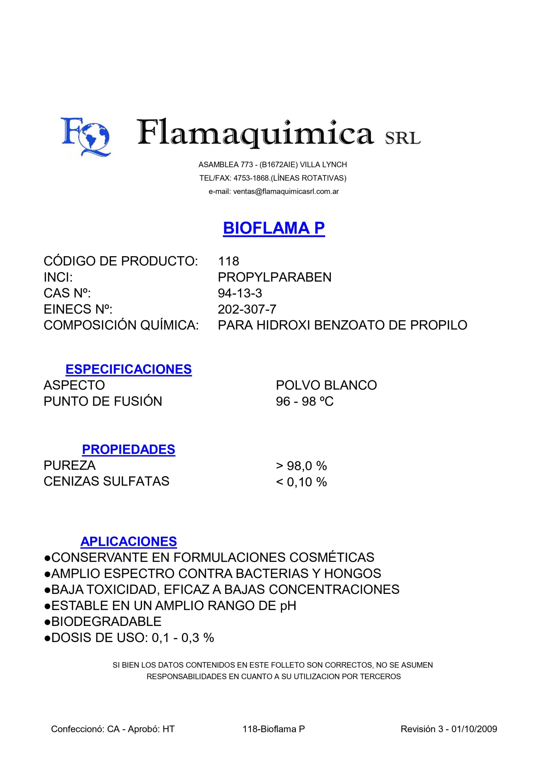 BIOFLAMA P