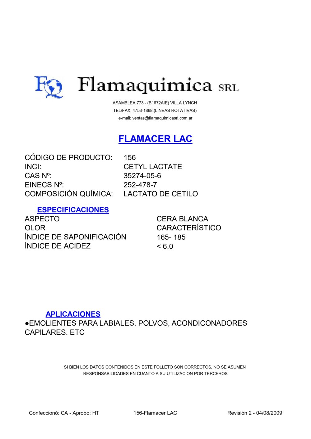 FLAMACER LAC