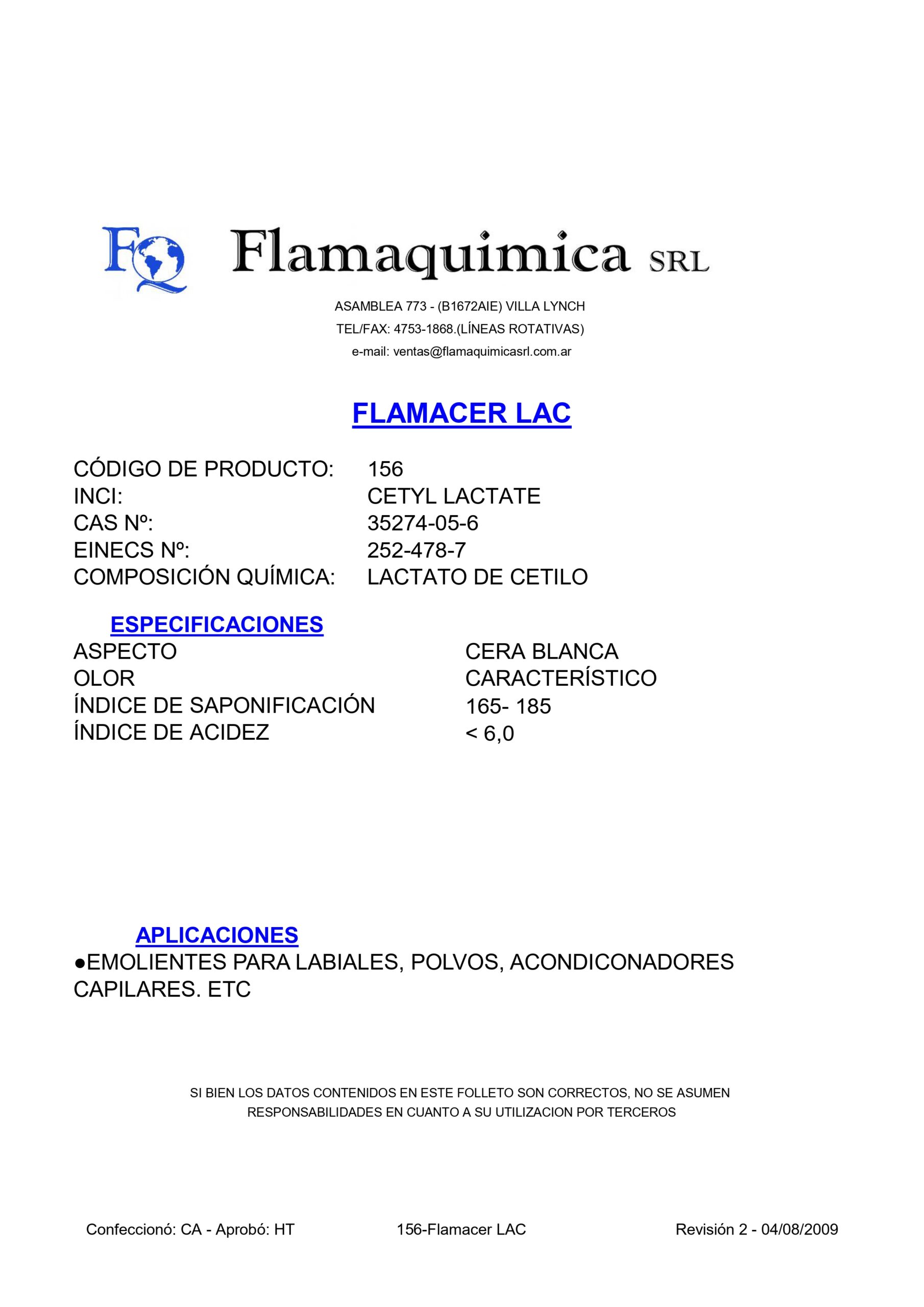 FLAMACER LAC