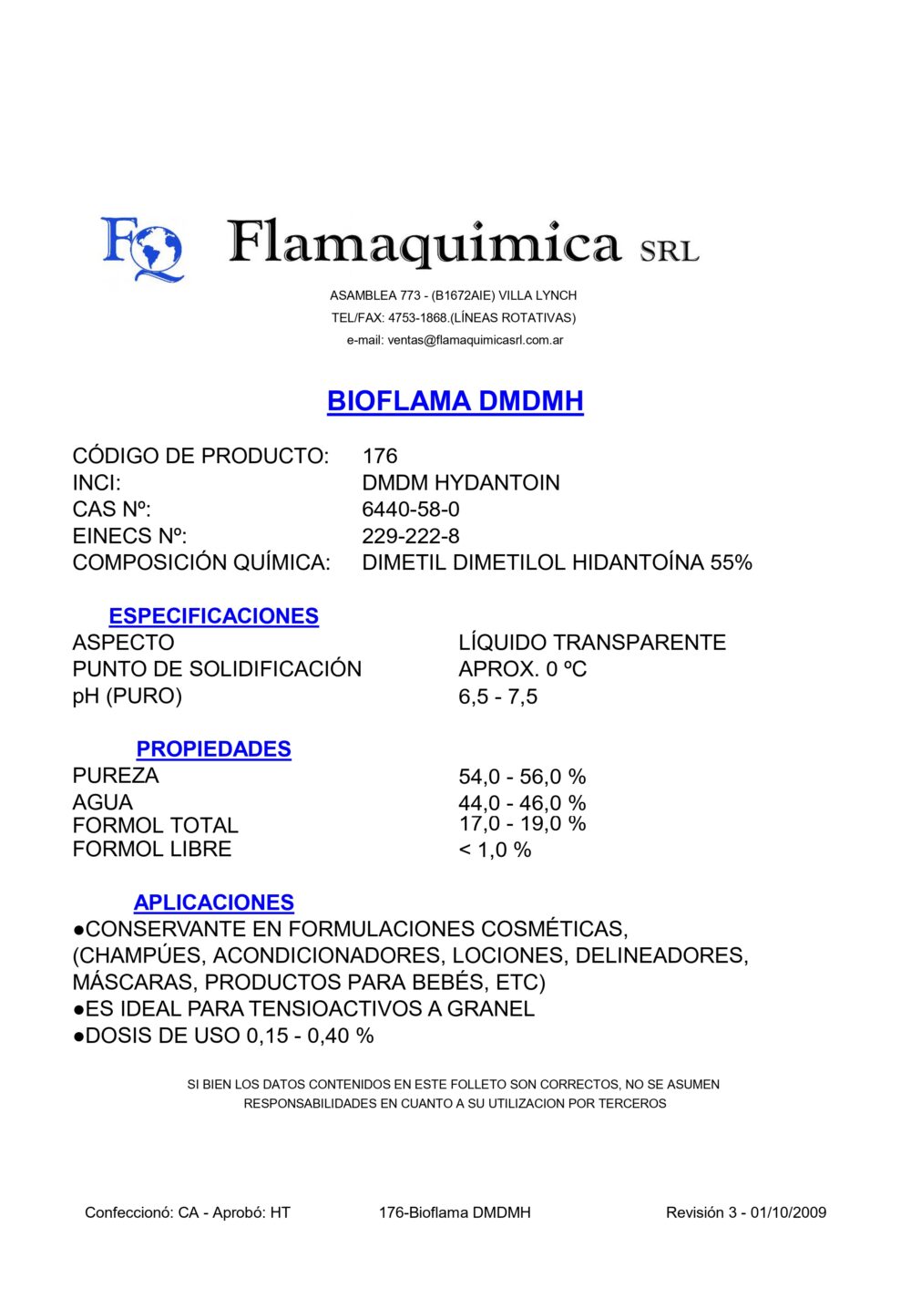 BIOFLAMA DMDMH