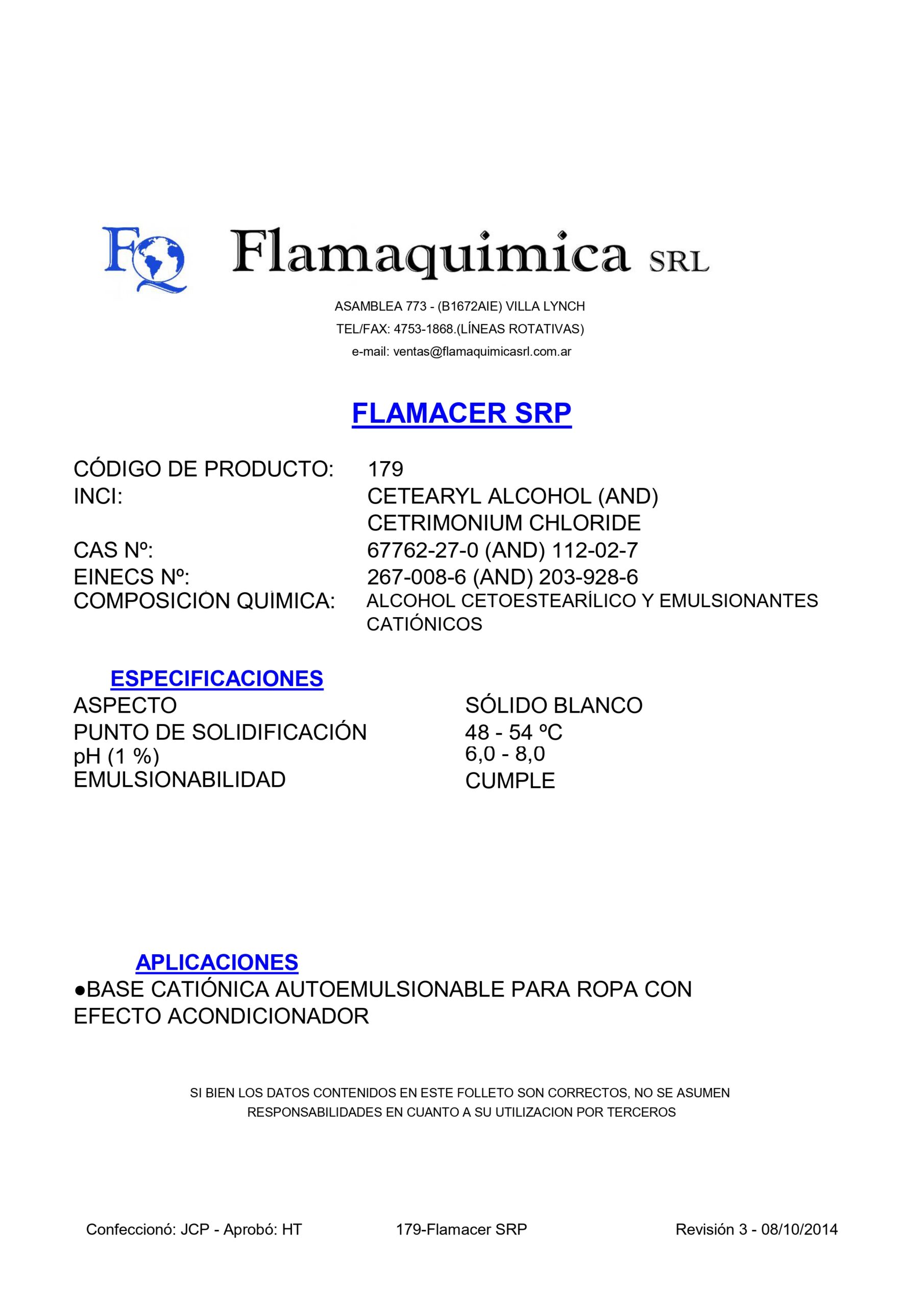 FLAMACER SRP