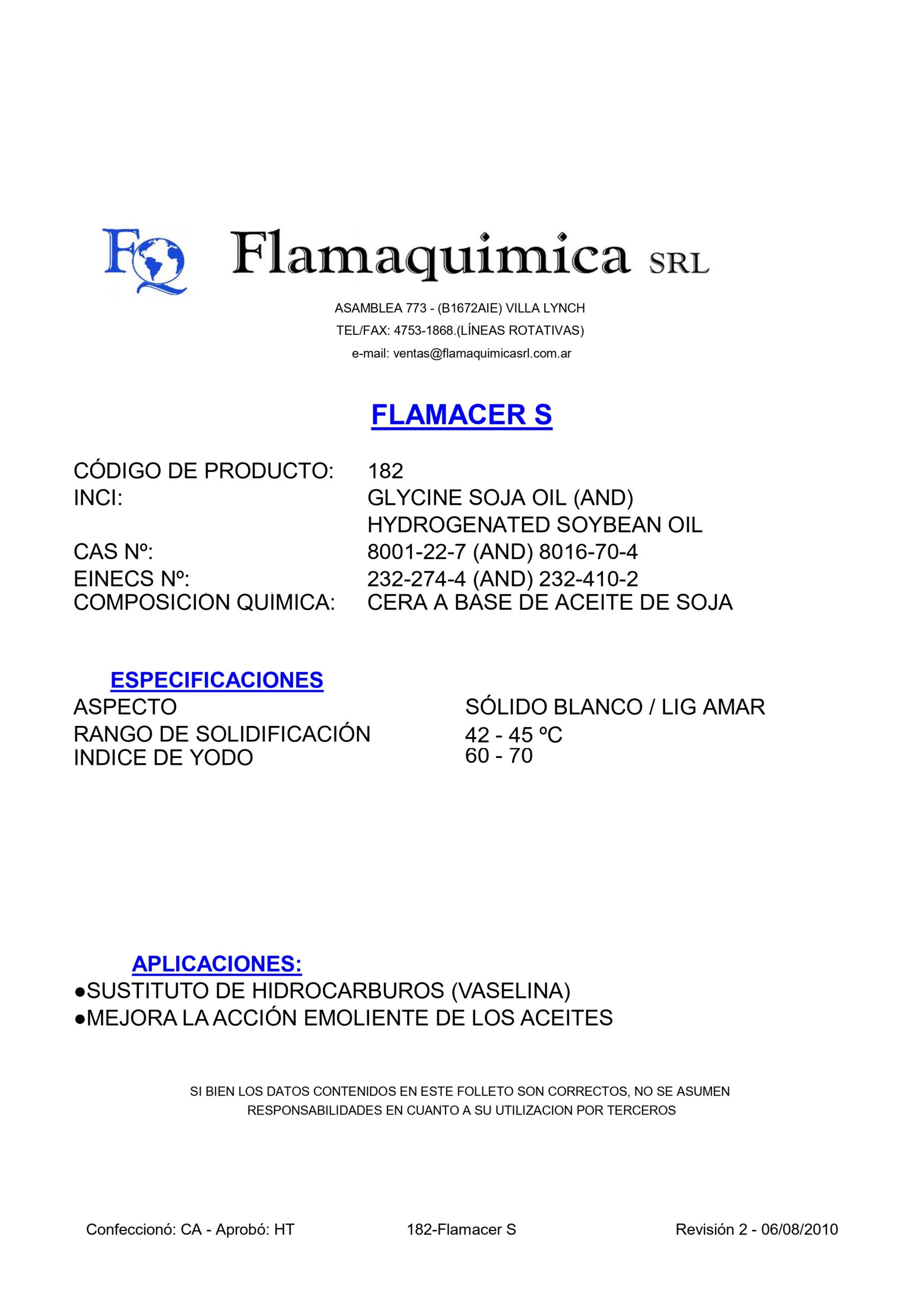 FLAMACER S