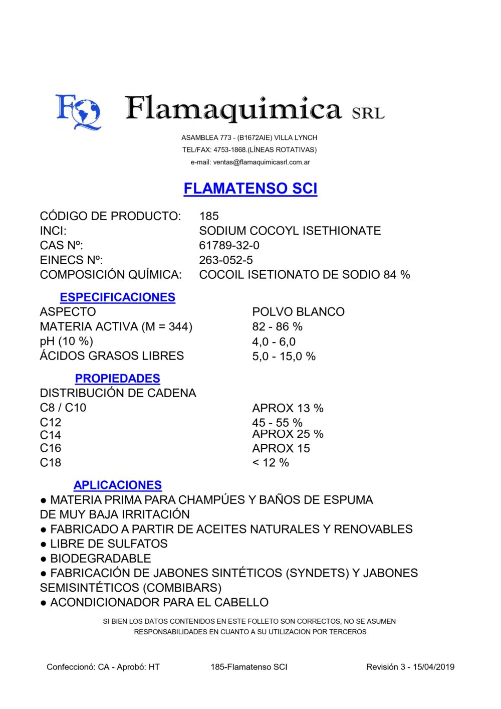 FLAMATENSO SCI