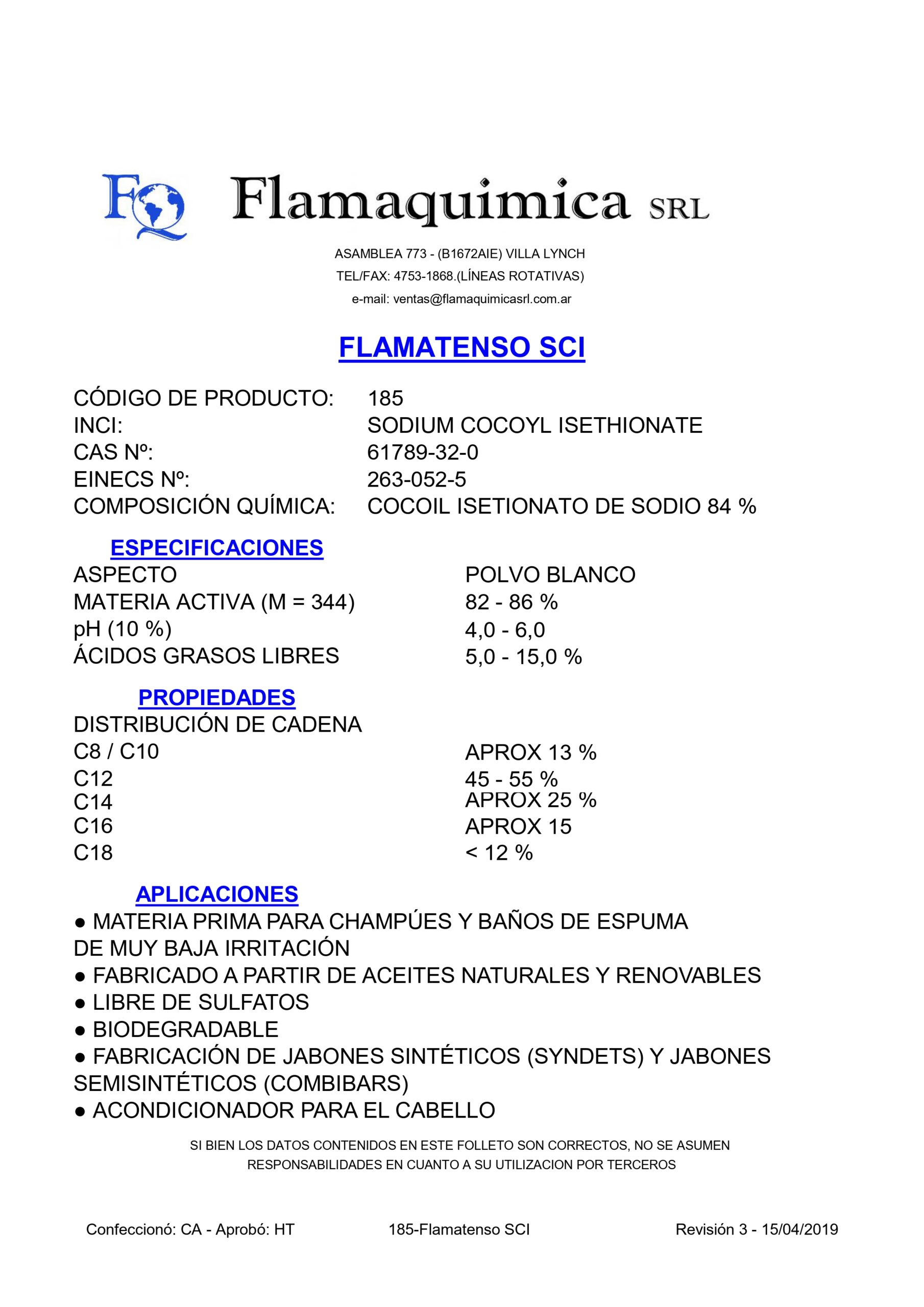 FLAMATENSO SCI