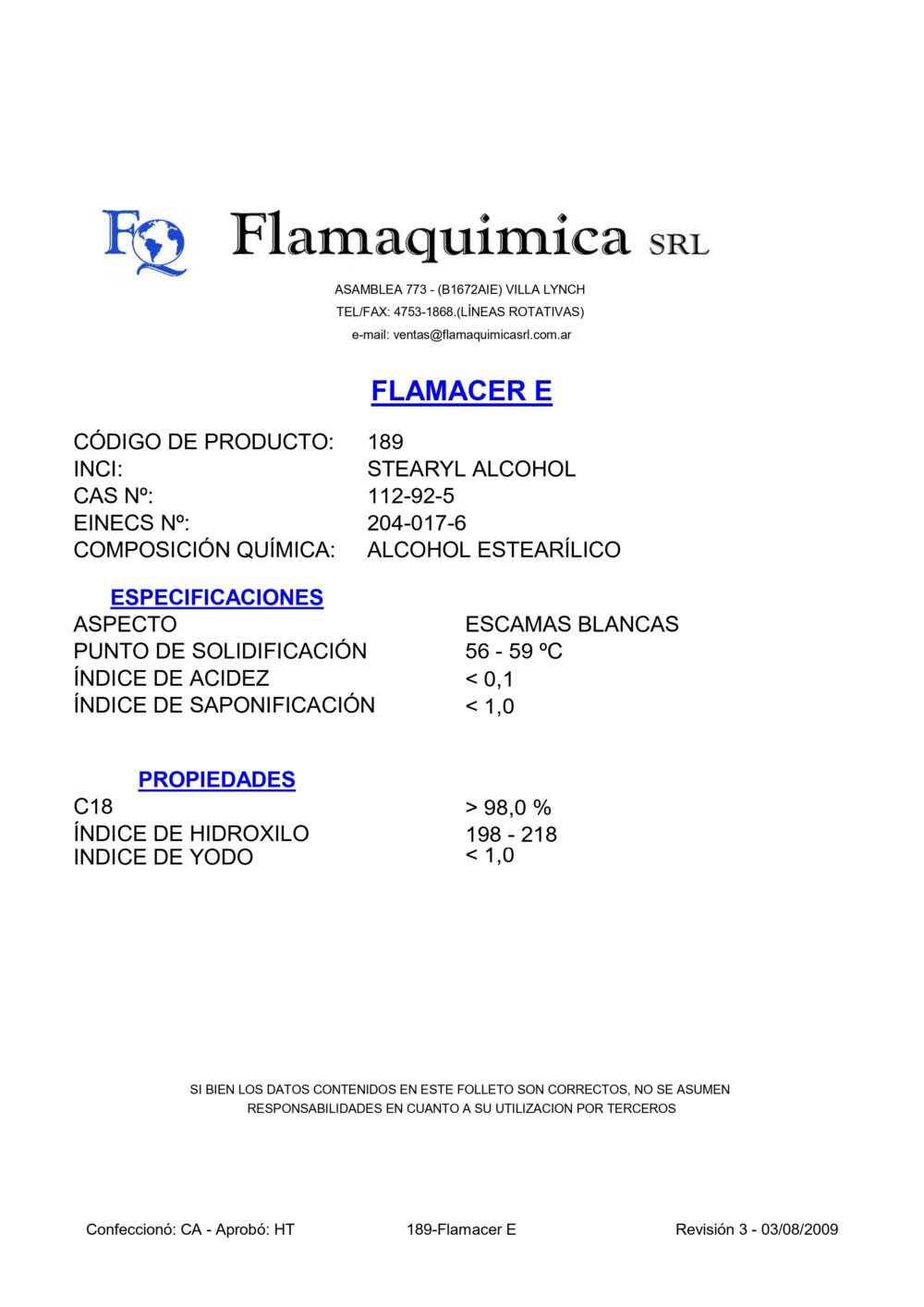 FLAMACER E