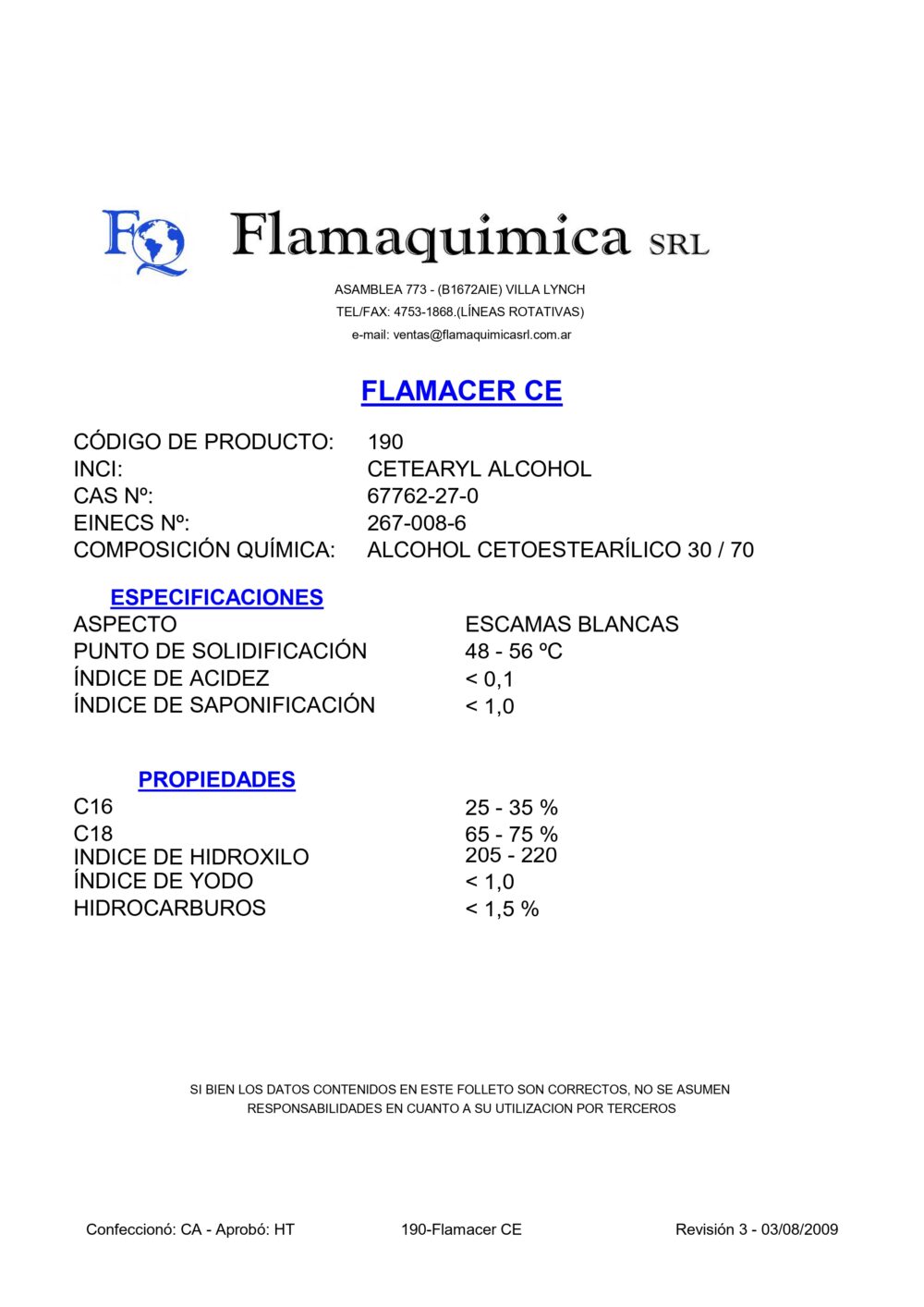 FLAMACER CE