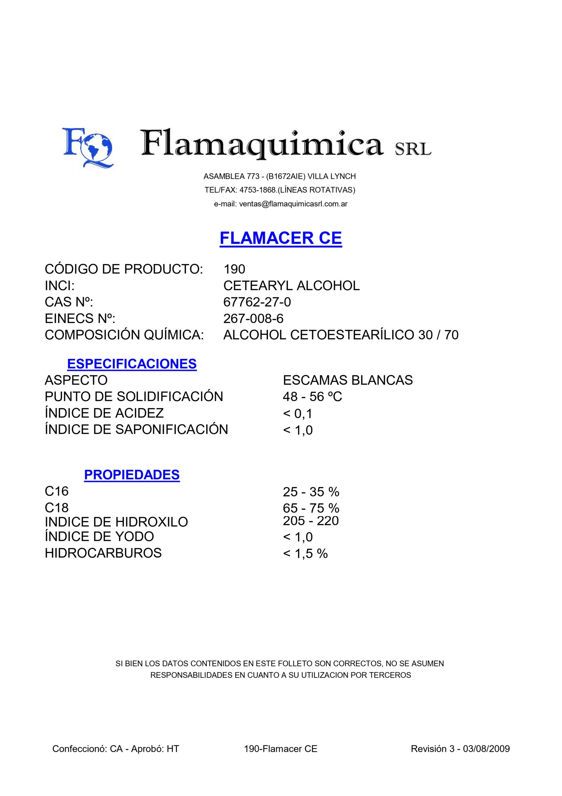 FLAMACER CE