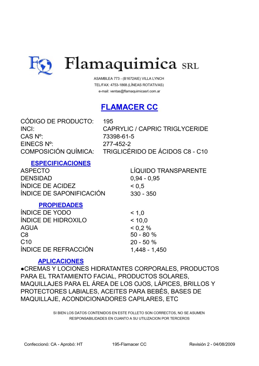FLAMACER CC