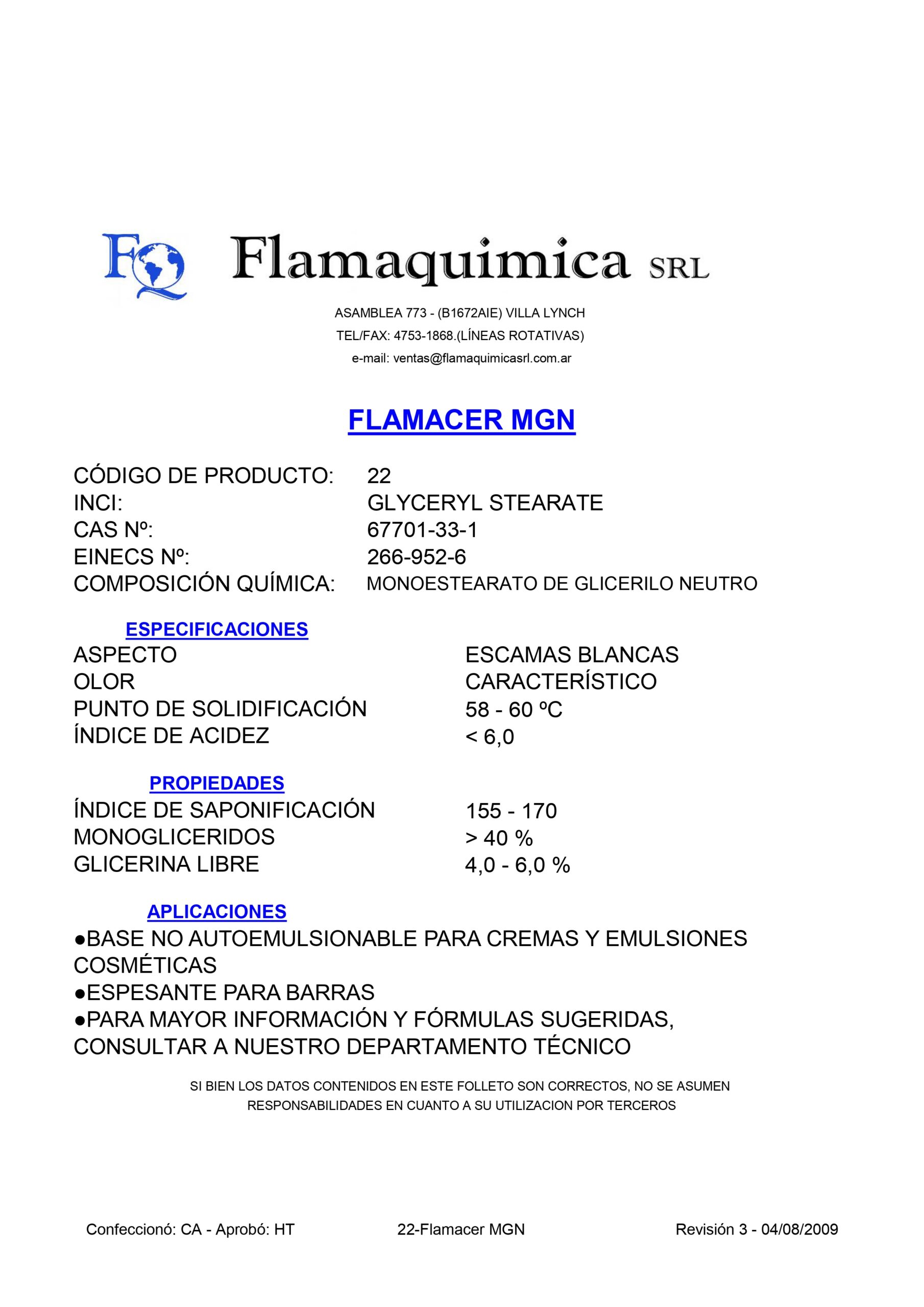 FLAMACER MGN