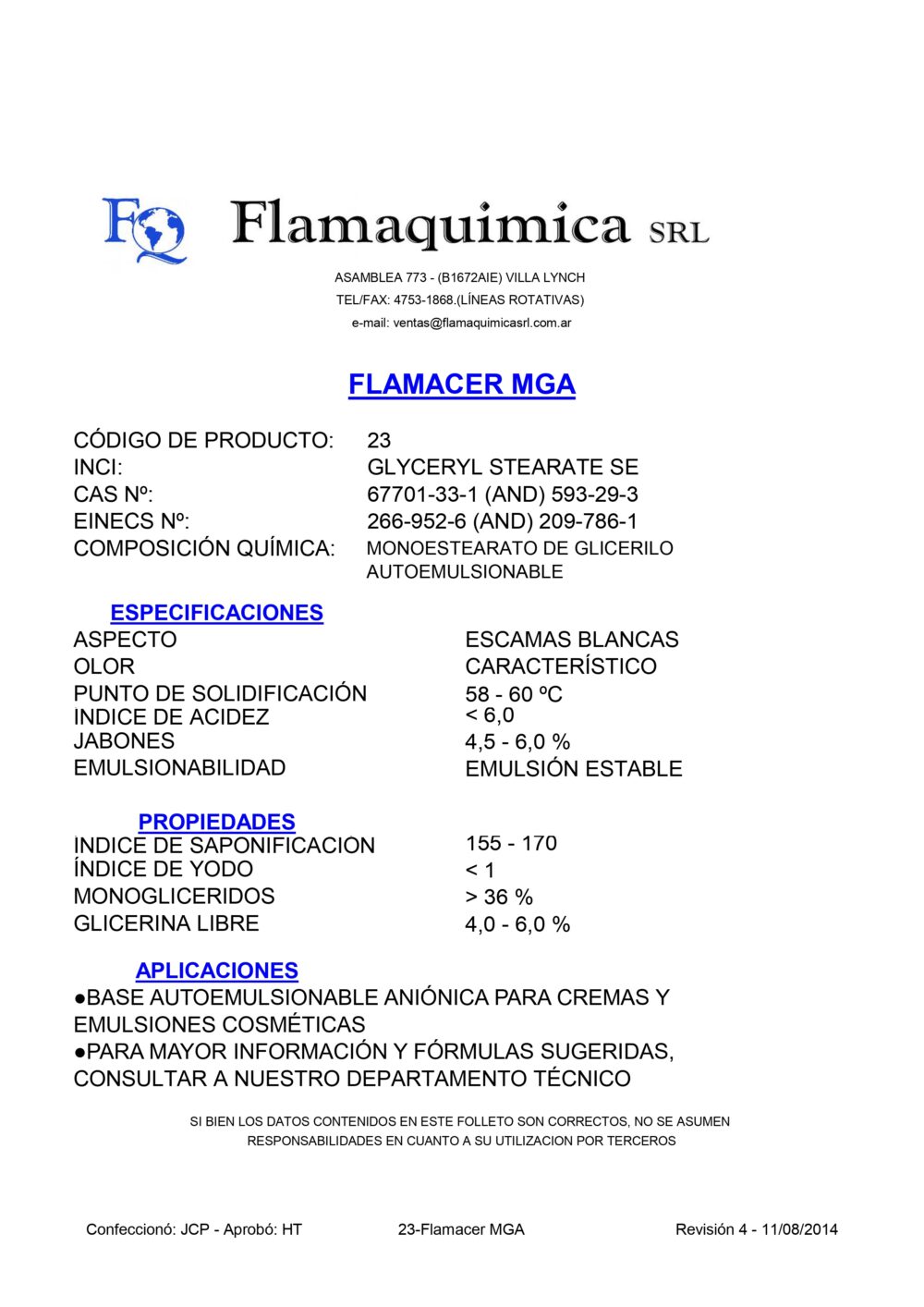 FLAMACER MGA