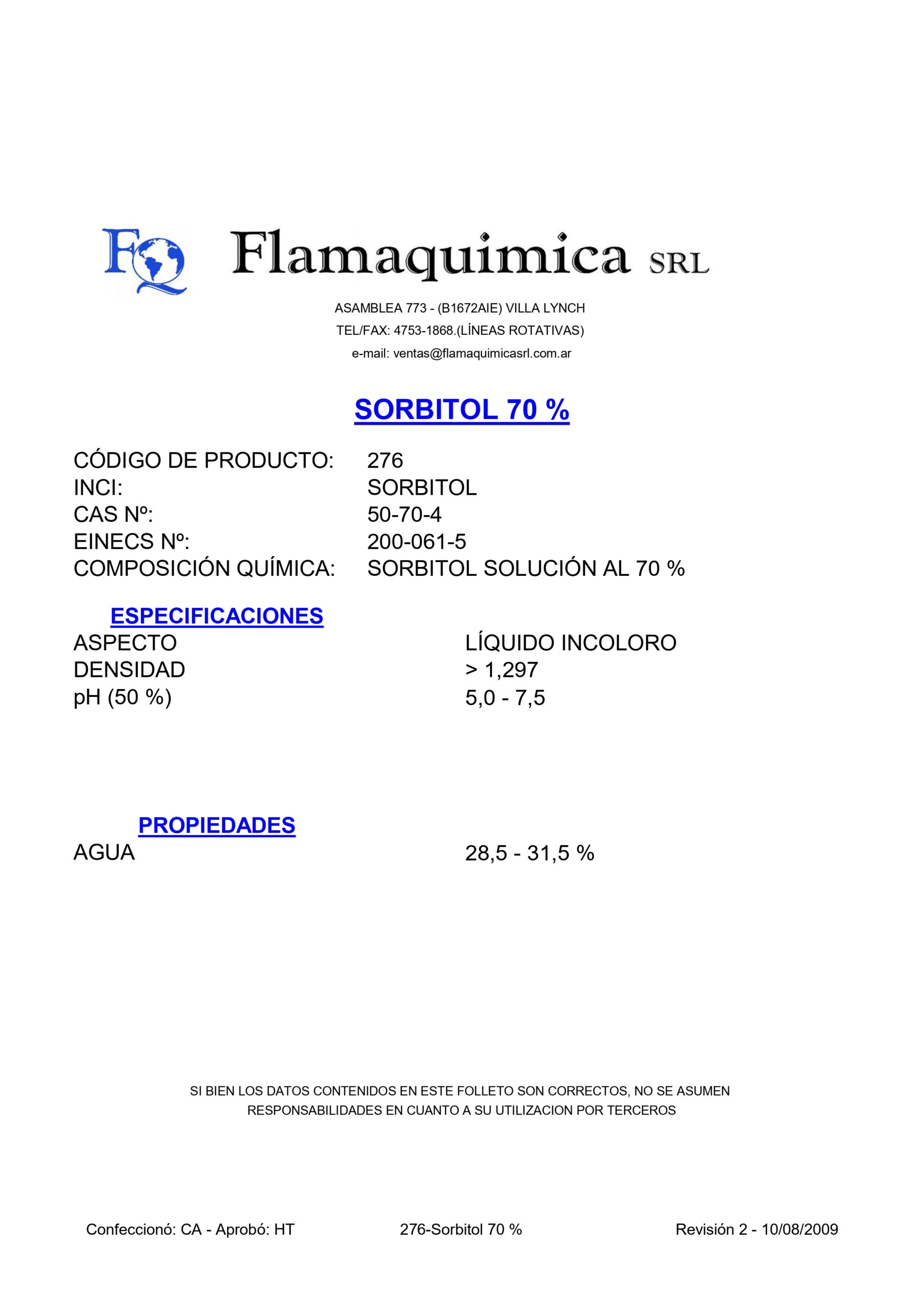 SORBITOL 70 %