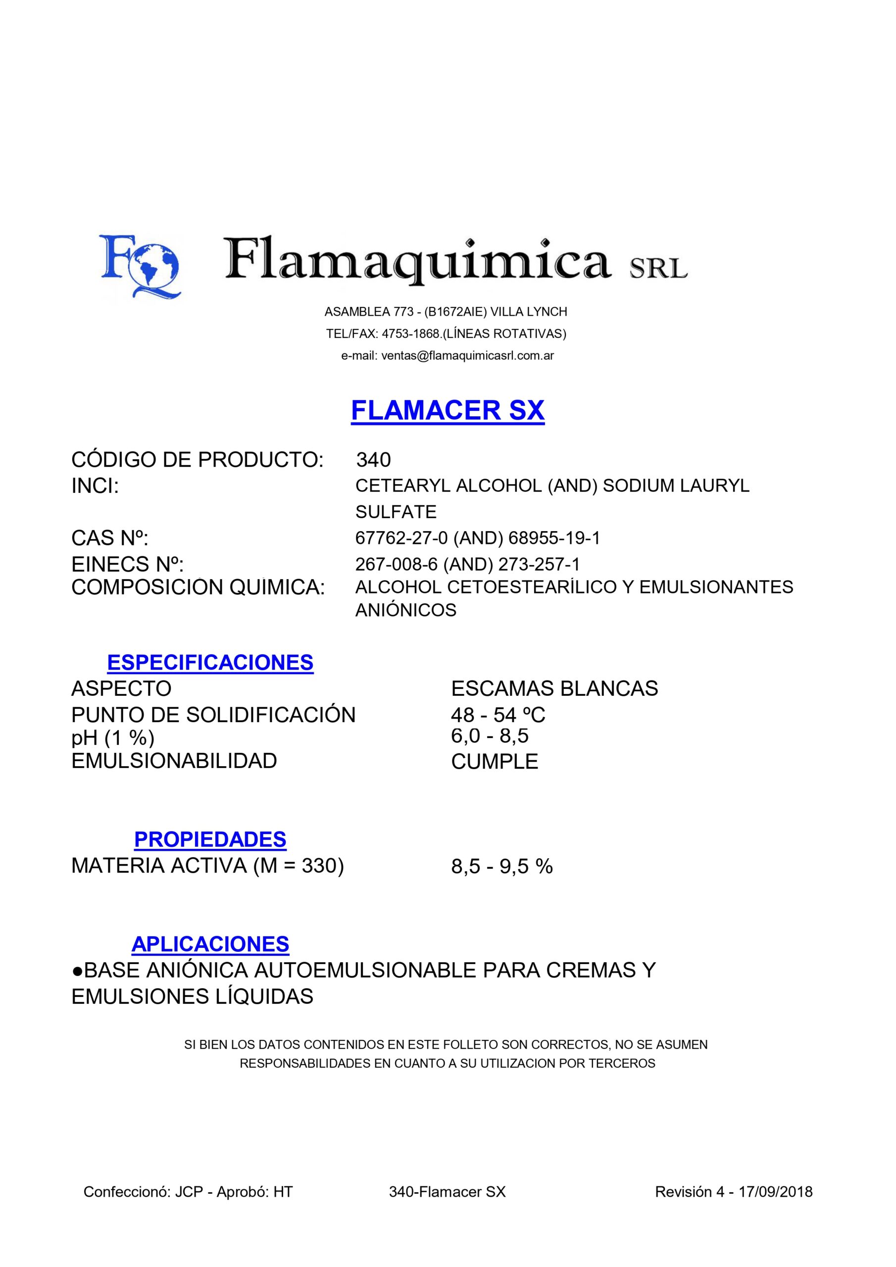 FLAMACER SX