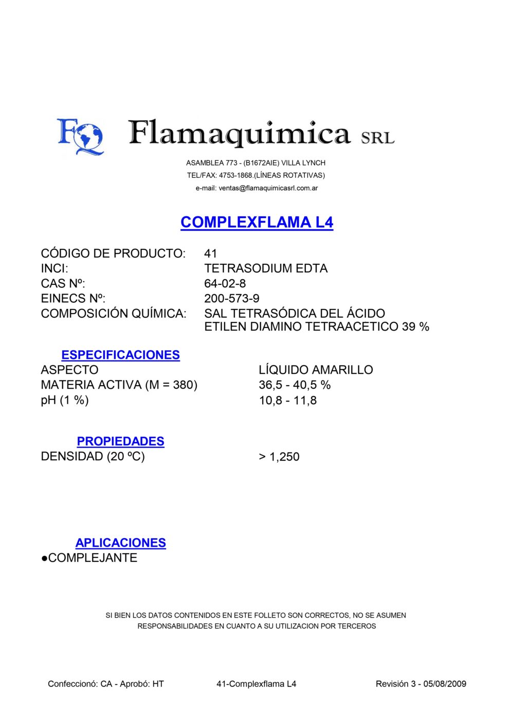 COMPLEXFLAMA L4
