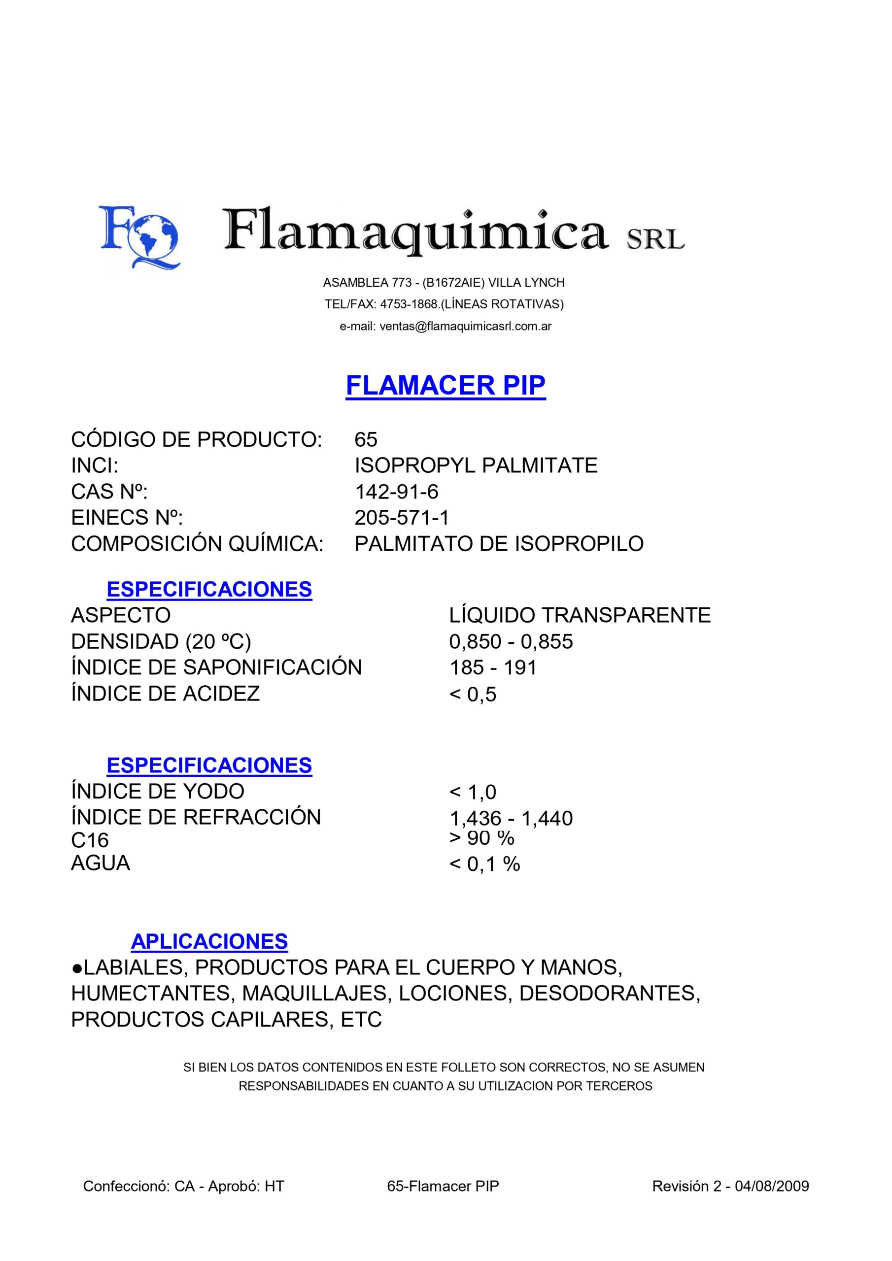FLAMACER PIP