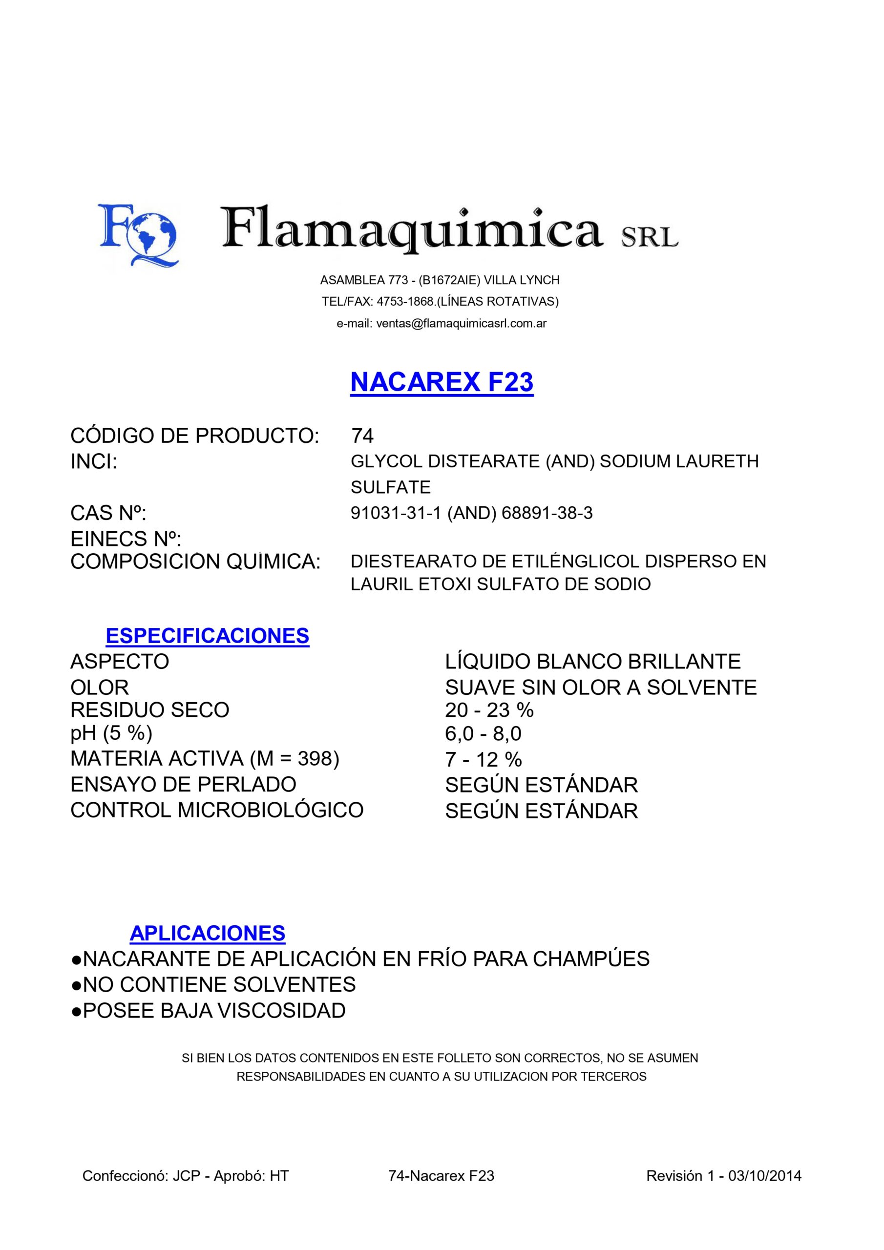 NACAREX F23